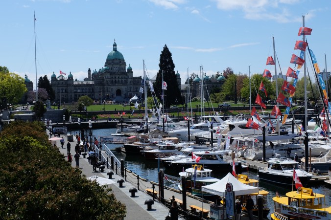 Inner harbour and BC Legislature