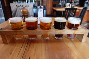 Craft beer sampling in Victoria