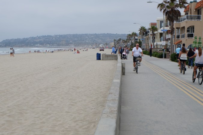 Boardwalk along Pacific Beach