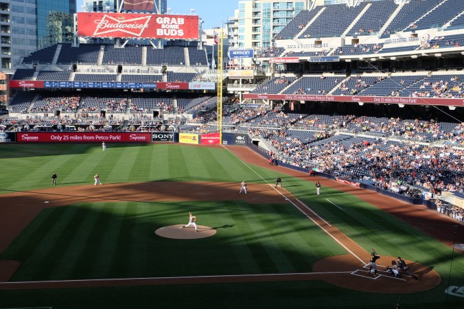 Padres game from our seats