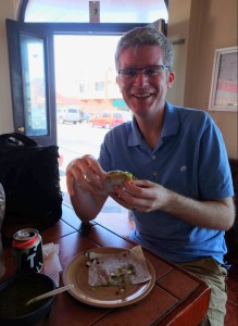 Eating tacos in Tijuana