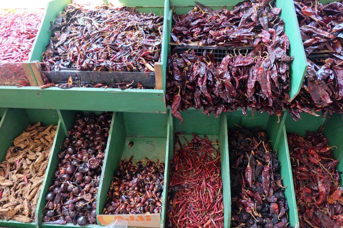 Chiles at Tijuana market