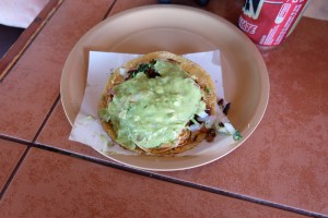 Pork taco in Tijuana