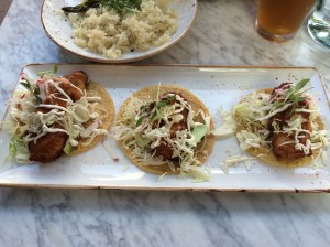 Baja tacos at Puesto