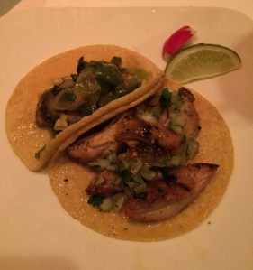 Chicken and rajas poblano tacos at Don Chido
