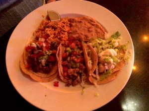 Chicken, shrimp and carne asada at La Puerta