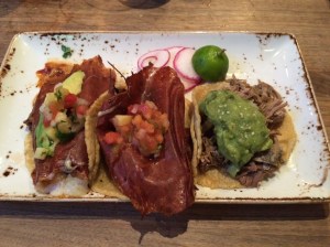 Conchita pibil, carnitas, chicken al pastor at Puesto