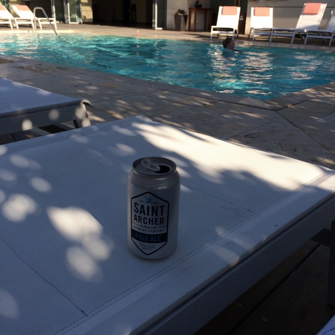 Poolside craft beer in San Diego