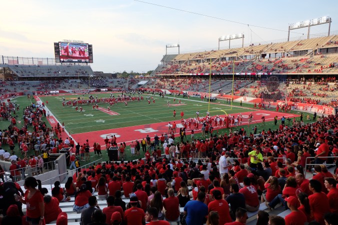 Student section at UH stadium