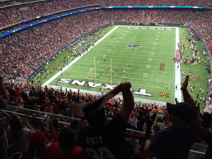 Celebrating a Texans TD