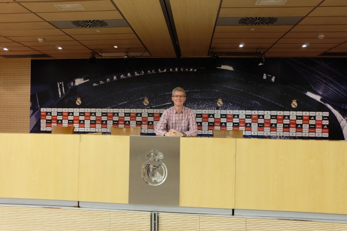 At the Bernabéu media centre