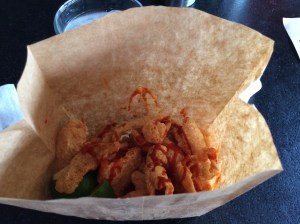 Chicharrón with chili and lime