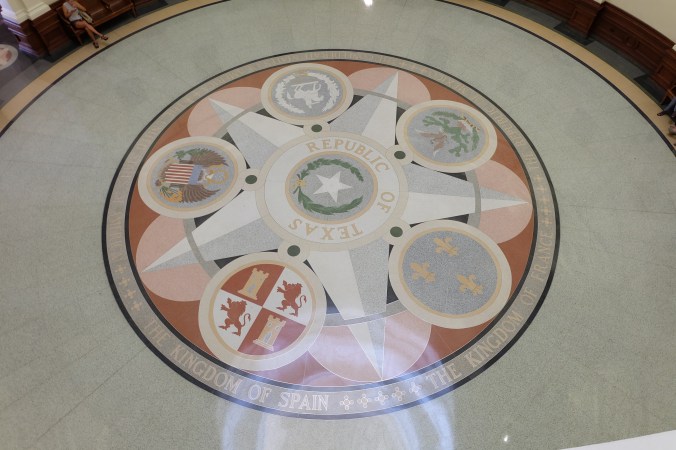 Rotunda floor in Texas State Capitol building