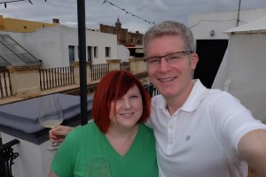 Rooftop patio in Seville