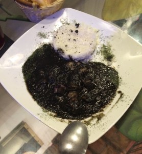 Squid in their ink at Taberna la Concha