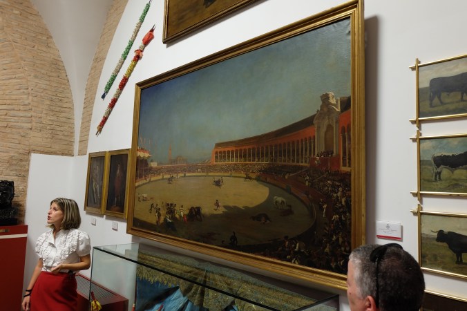 Painting in the museum at Plaza de Toros in Seville