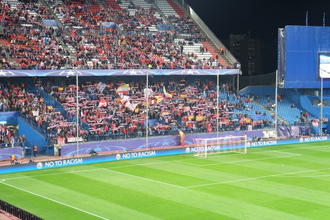 Atletico Madrid supporters section