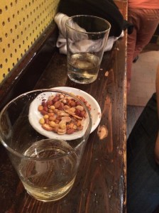 Snacks and txacoli at Lamiak