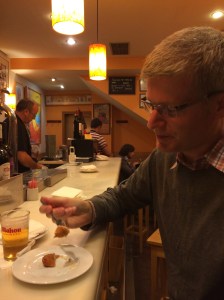 Having croquettes at Casa Lucas