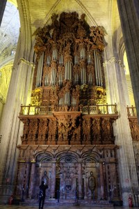 Pipe organ in Seville Cathedral
