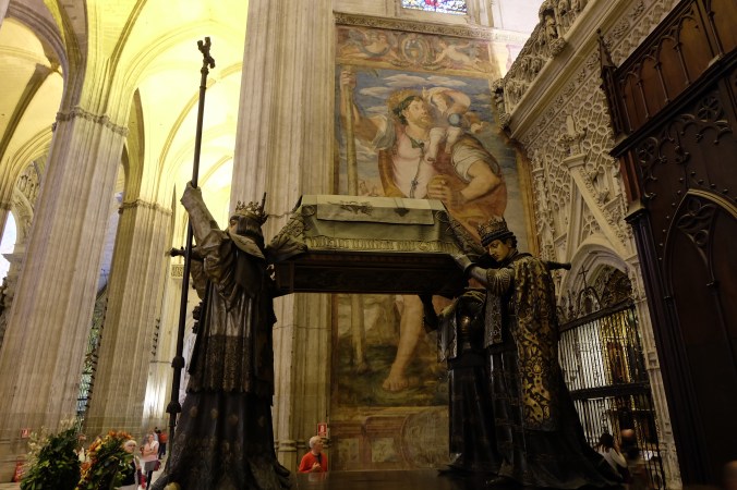 Tomb of Columbus in Seville Cathedral