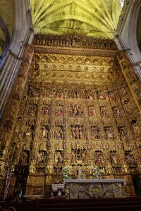 Main alter in Seville Cathedral