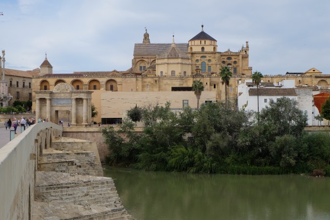 Looking back from the Roman Bridge