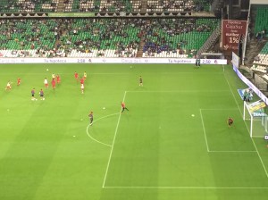 RCD Espanyol warming up