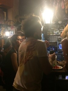 Bar Alfalfa - man with a bird