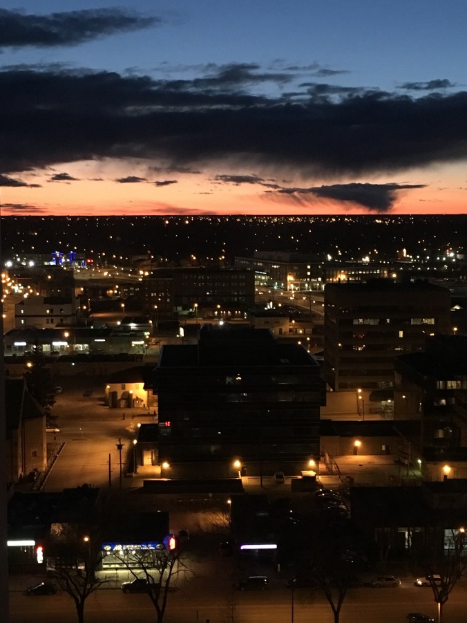 Saskatoon sunset from my apartment