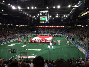 National anthem at Rush game
