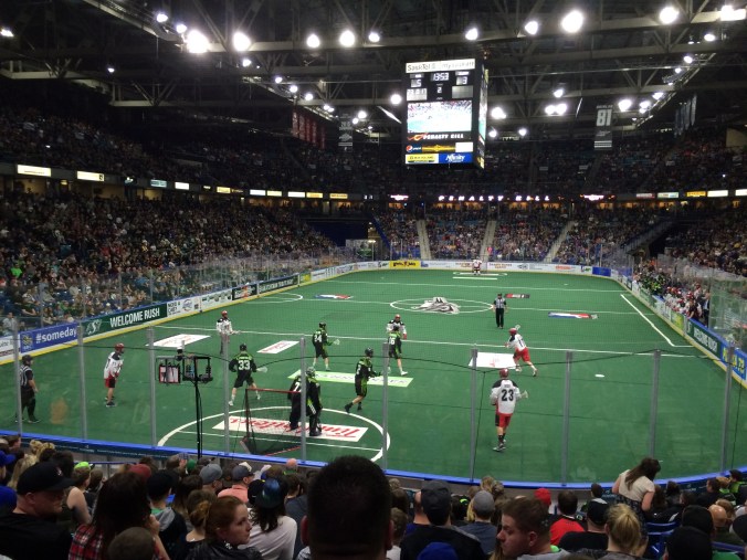 View from my seat at the Rush game