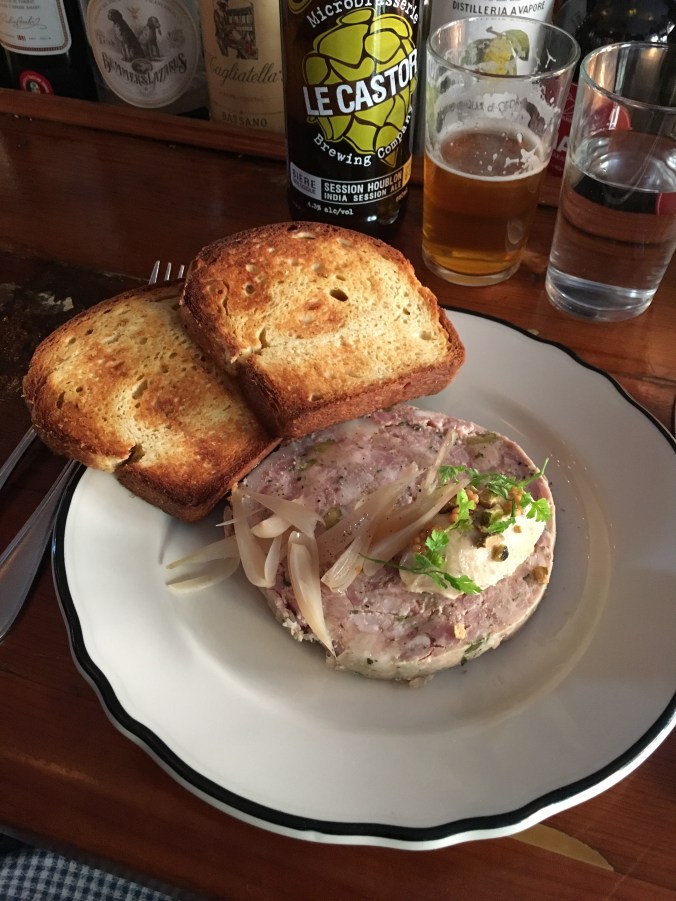 Terrine de cochon w/ foie at Joe Beef