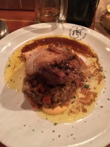 Duck in a can at Au Pied de Cochon