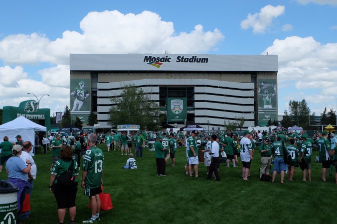 Pregame at the fan fest