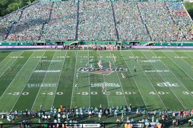 BC Lions at mid field