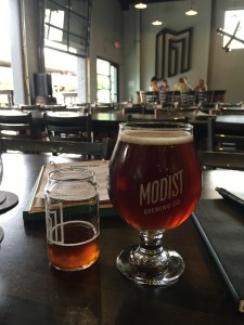 Beers at Modist Brewing in Minneapolis