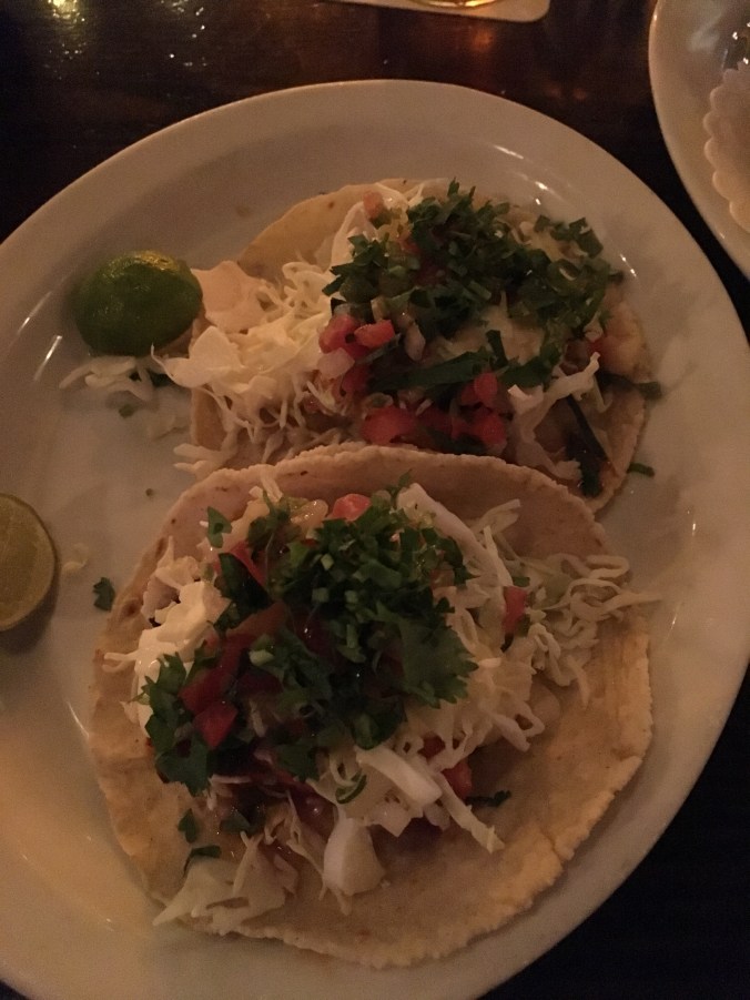 Baja fish tacos at Poquitos