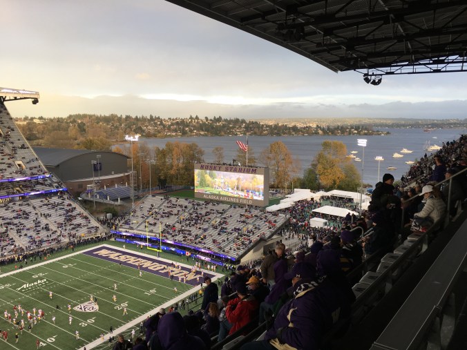 View from upper deck at Husky Stadium