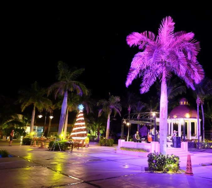 Resort at night