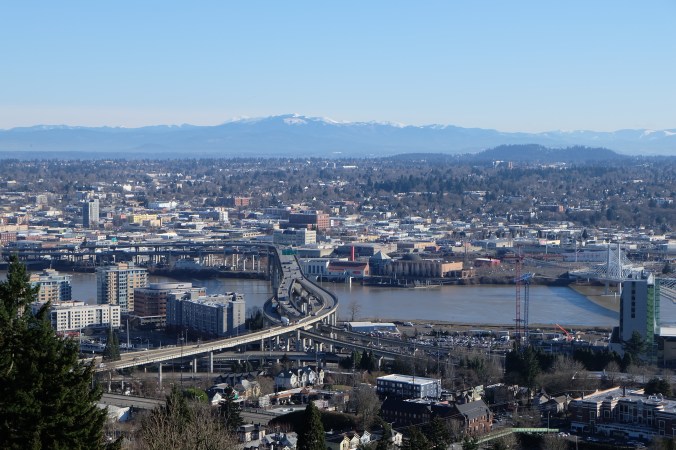 View of Portland on a clear day