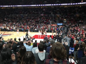 Overtime at Trail Blazers game