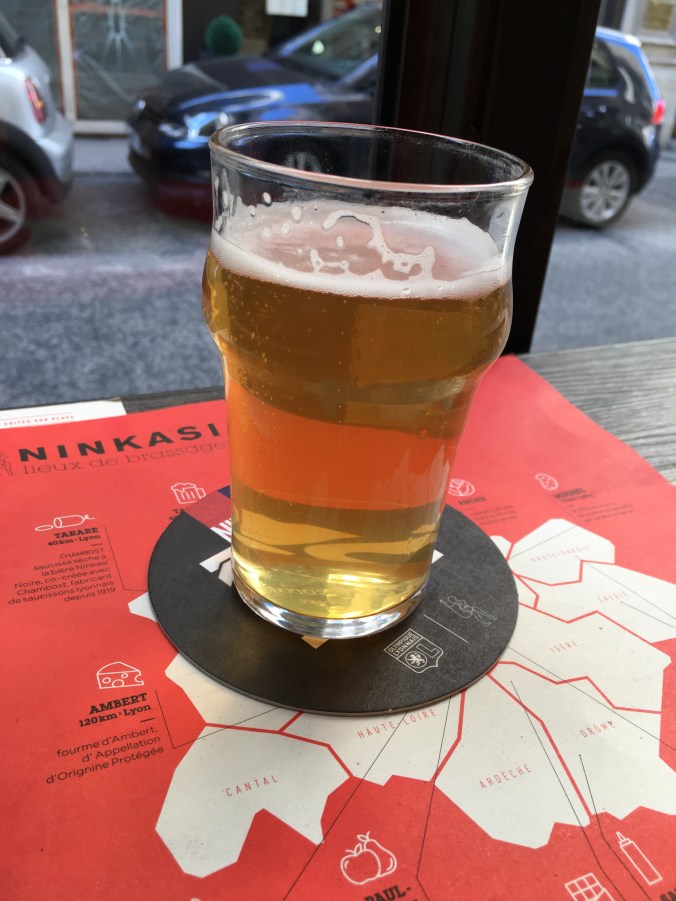 A blanche beer at Ninkasi Cordeliers