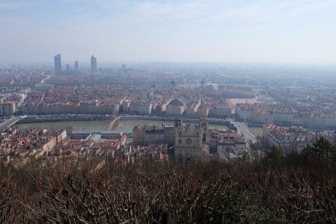 City from top of Vieux Lyon