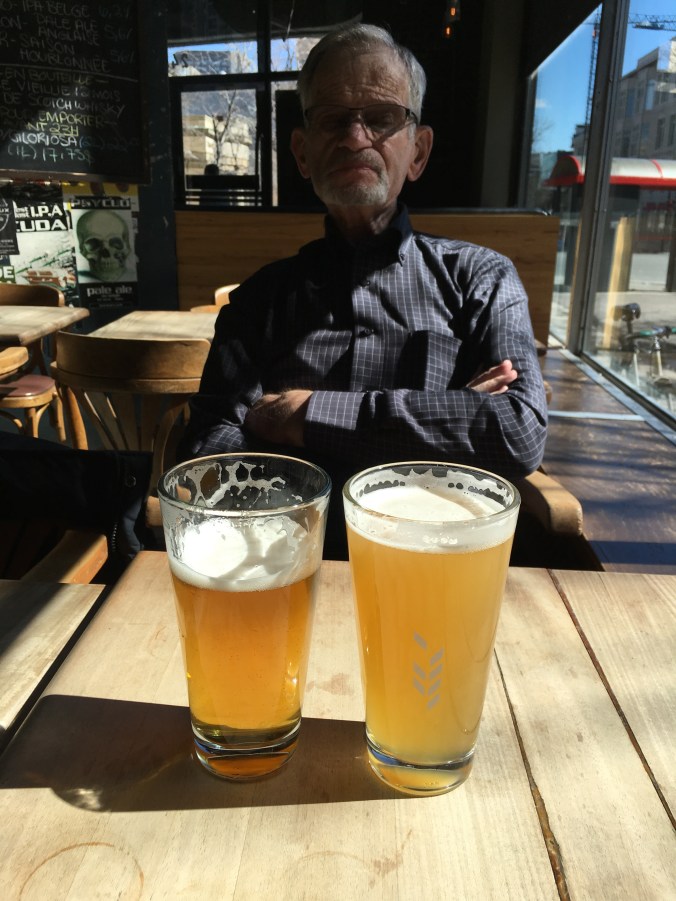 Beers with dad at Benelux