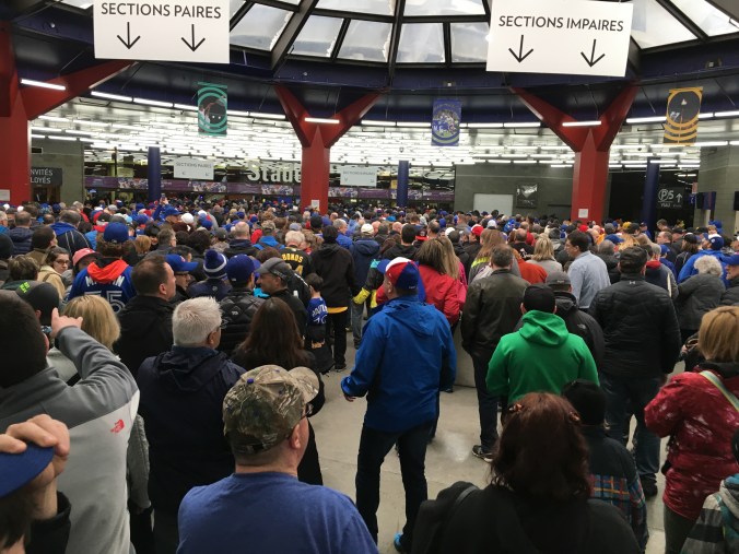 Crowd at Olympic Stadium