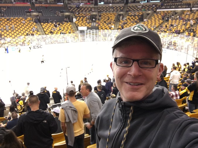 Me at Bruins game