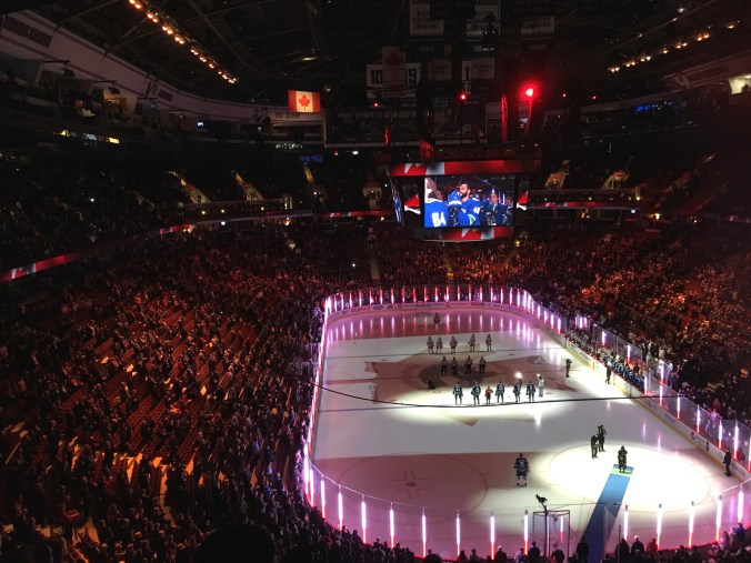 O Canada, Canucks game