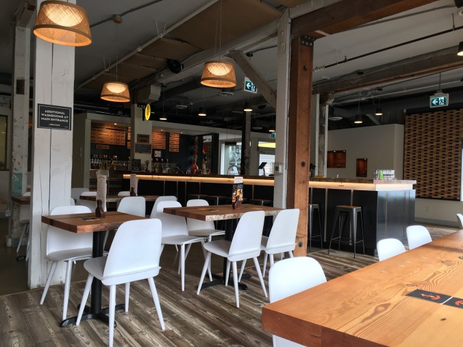 Tasting room at Andina Brewing Company