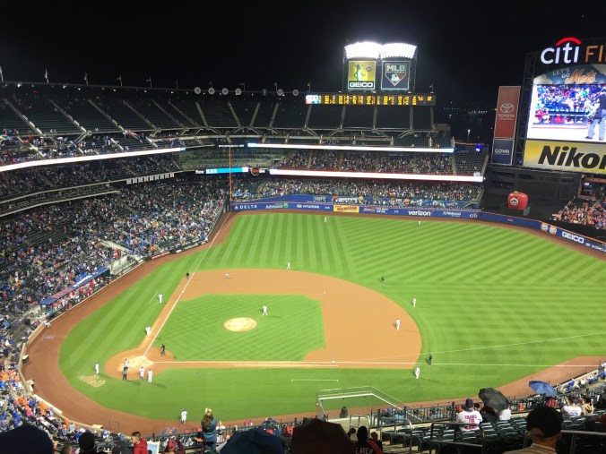Rainy night at Citi Field